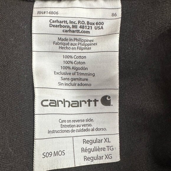 Carhartt Men’s Work Shirt Olive Green Cotton Button-Down XL (Fall 2012) - Picture 6 of 8